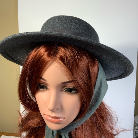 SOLD   Vintage Street Smart Betmar Gray Wool Cowgirl Fedora Boater Bolero  #B3 - Picture 5 of 9